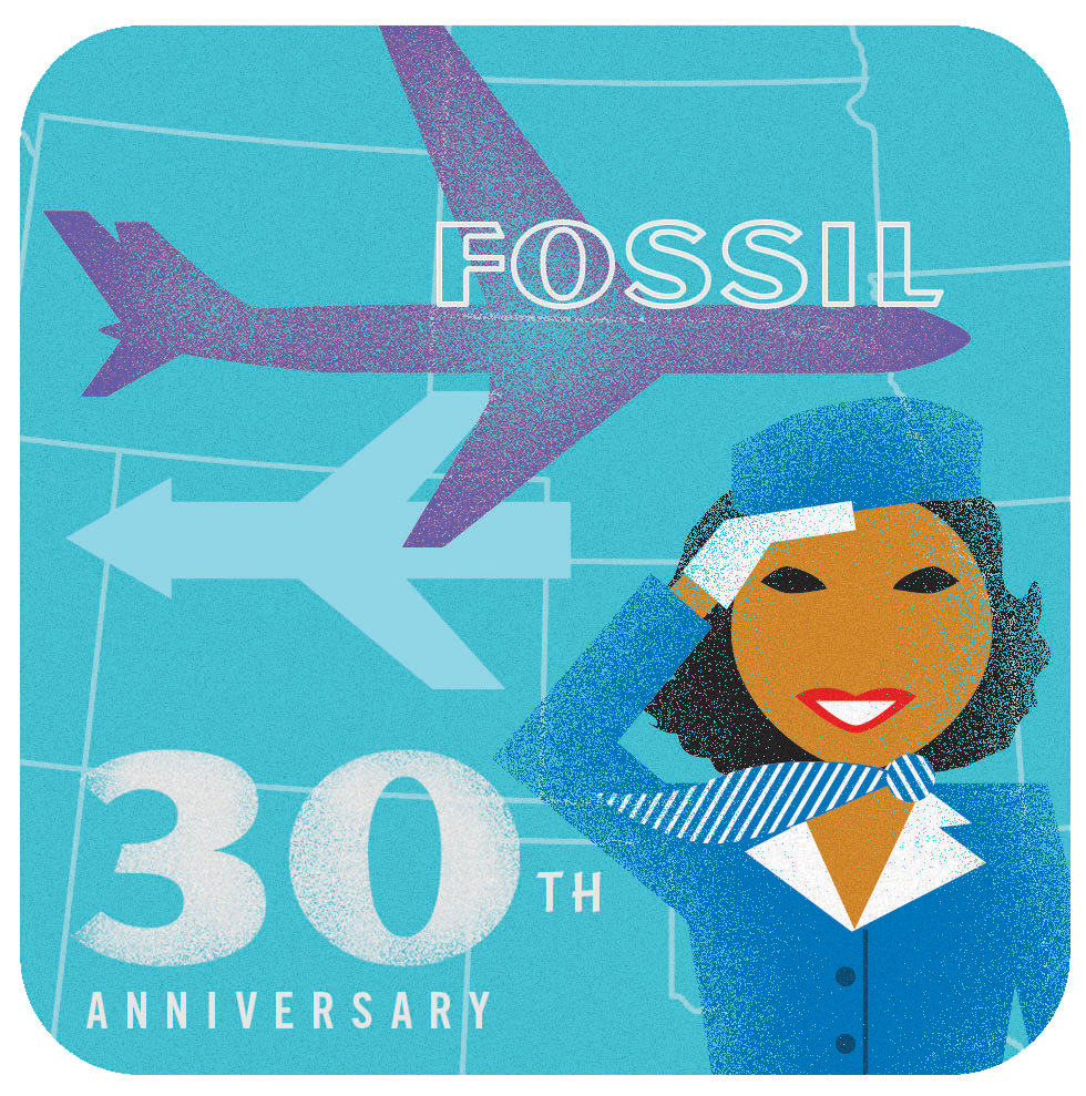 FOSSIL's 30th Anniversary Tin Lid Design